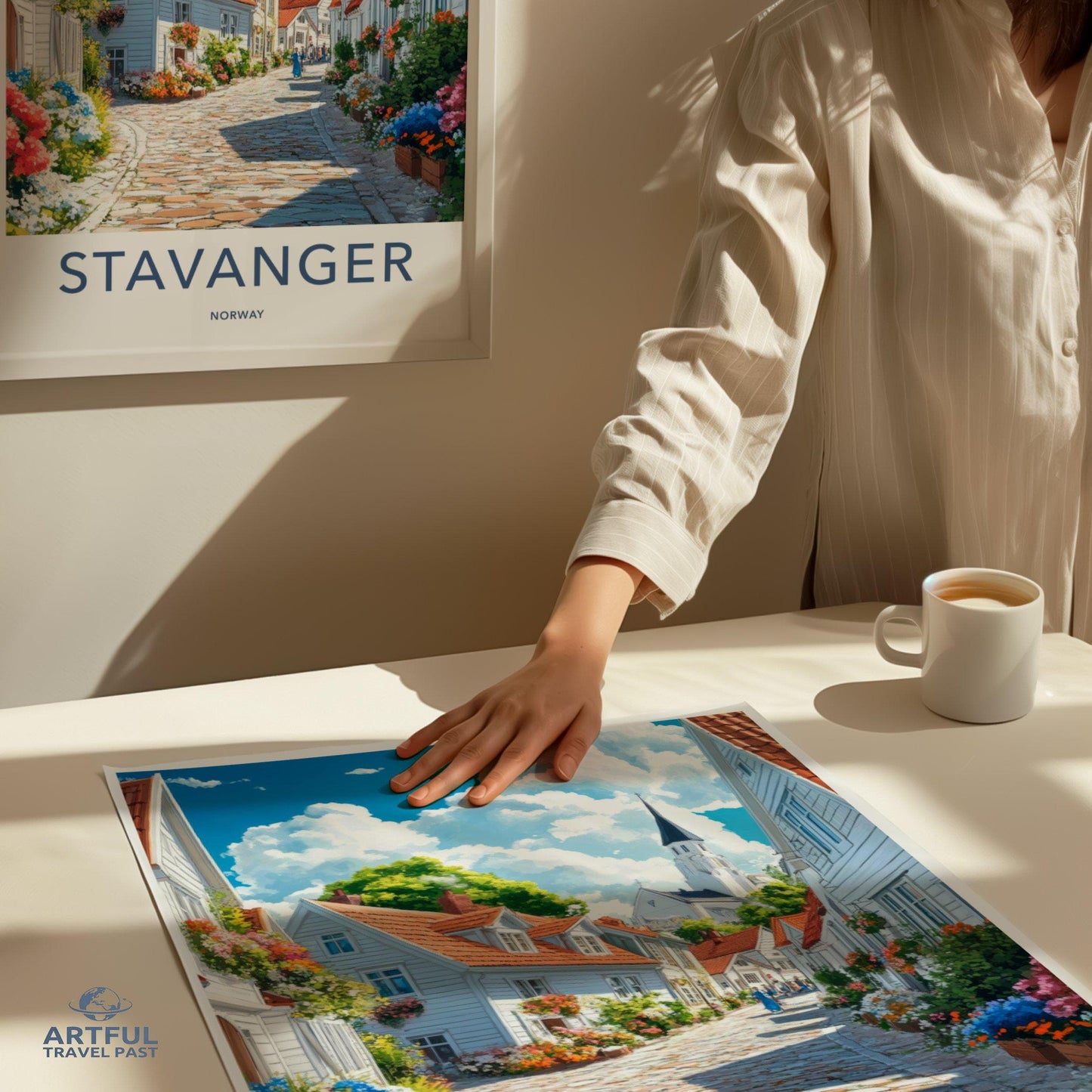 Stavanger Poster | Norway Wall Art | Scandinavia Decor