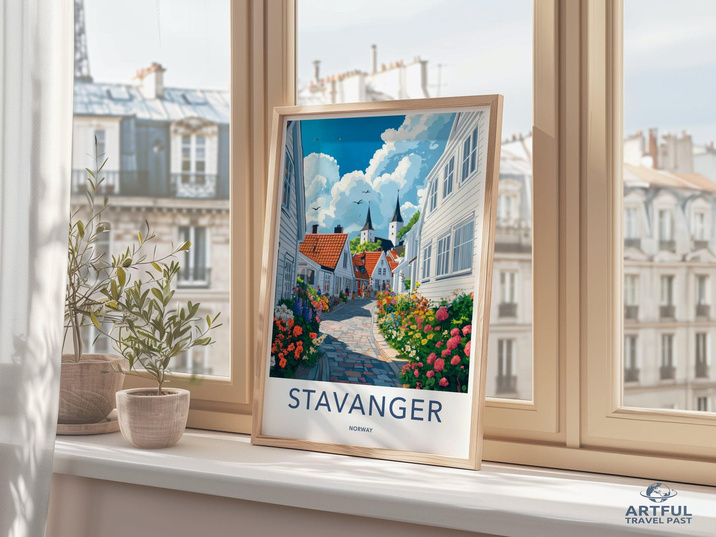 Stavanger Poster | Norway Wall Art | Scandinavia Decor