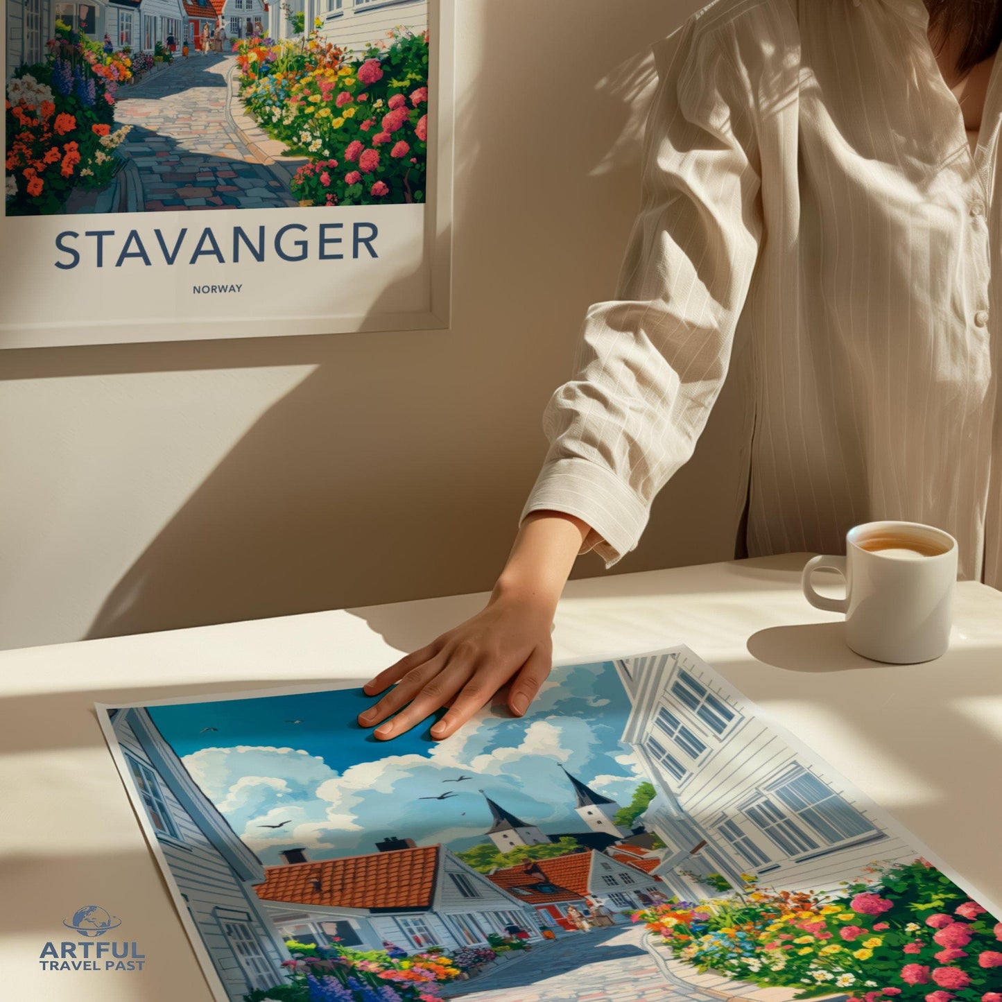 Stavanger Poster | Norway Wall Art | Scandinavia Decor