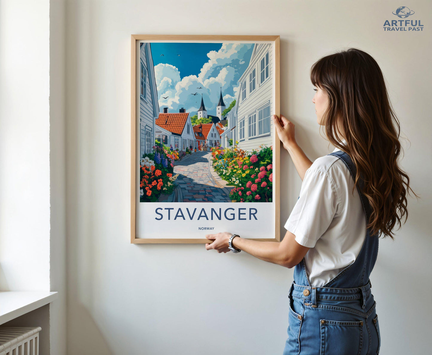 Stavanger Poster | Norway Wall Art | Scandinavia Decor