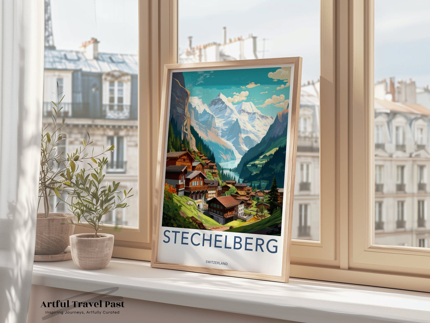 Stechelberg Alps Poster | Switzerland Wall Art | Europe Decor