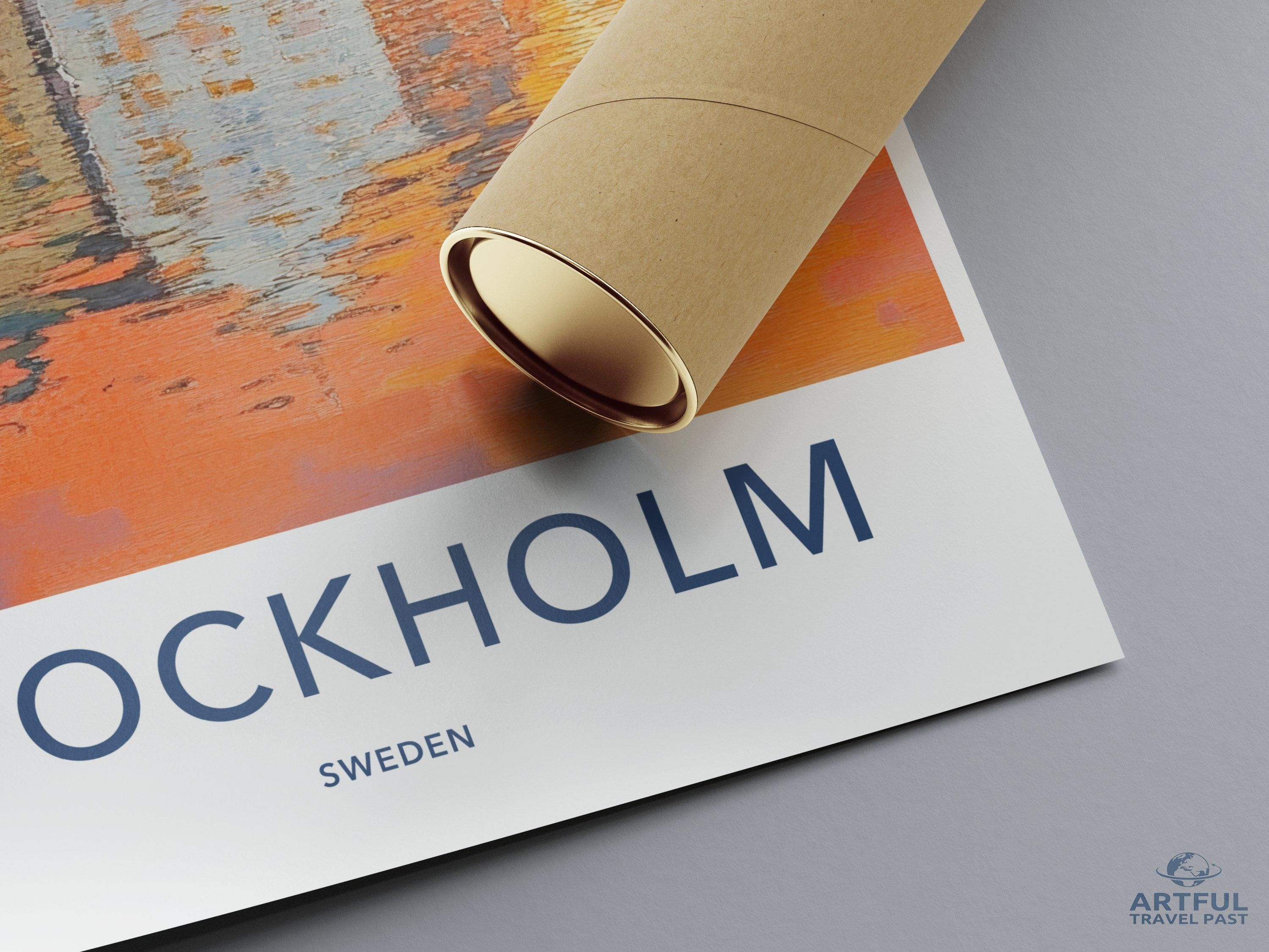 Stockholm Poster - Sweden Wall Art