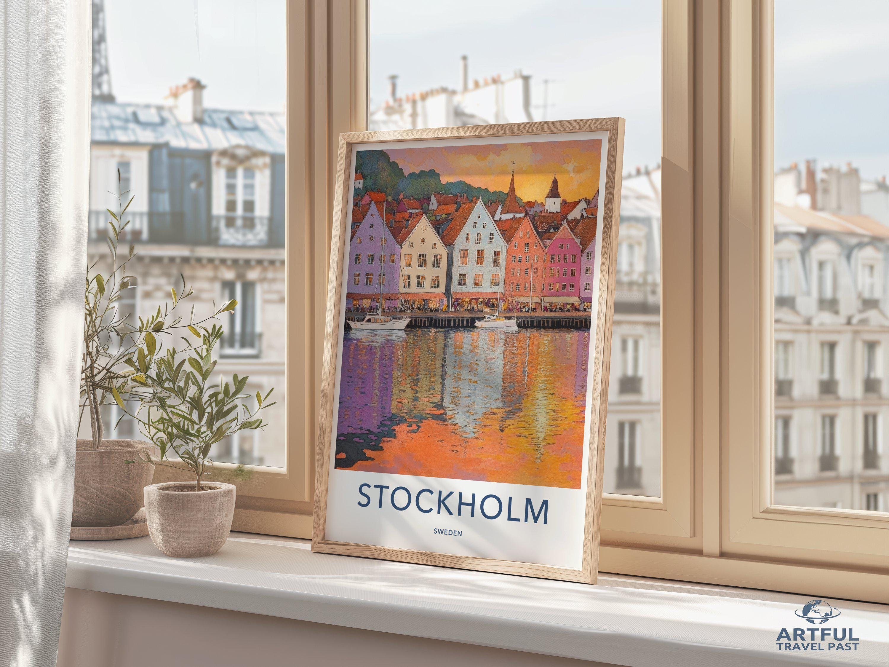 Stockholm Poster - Sweden Wall Art