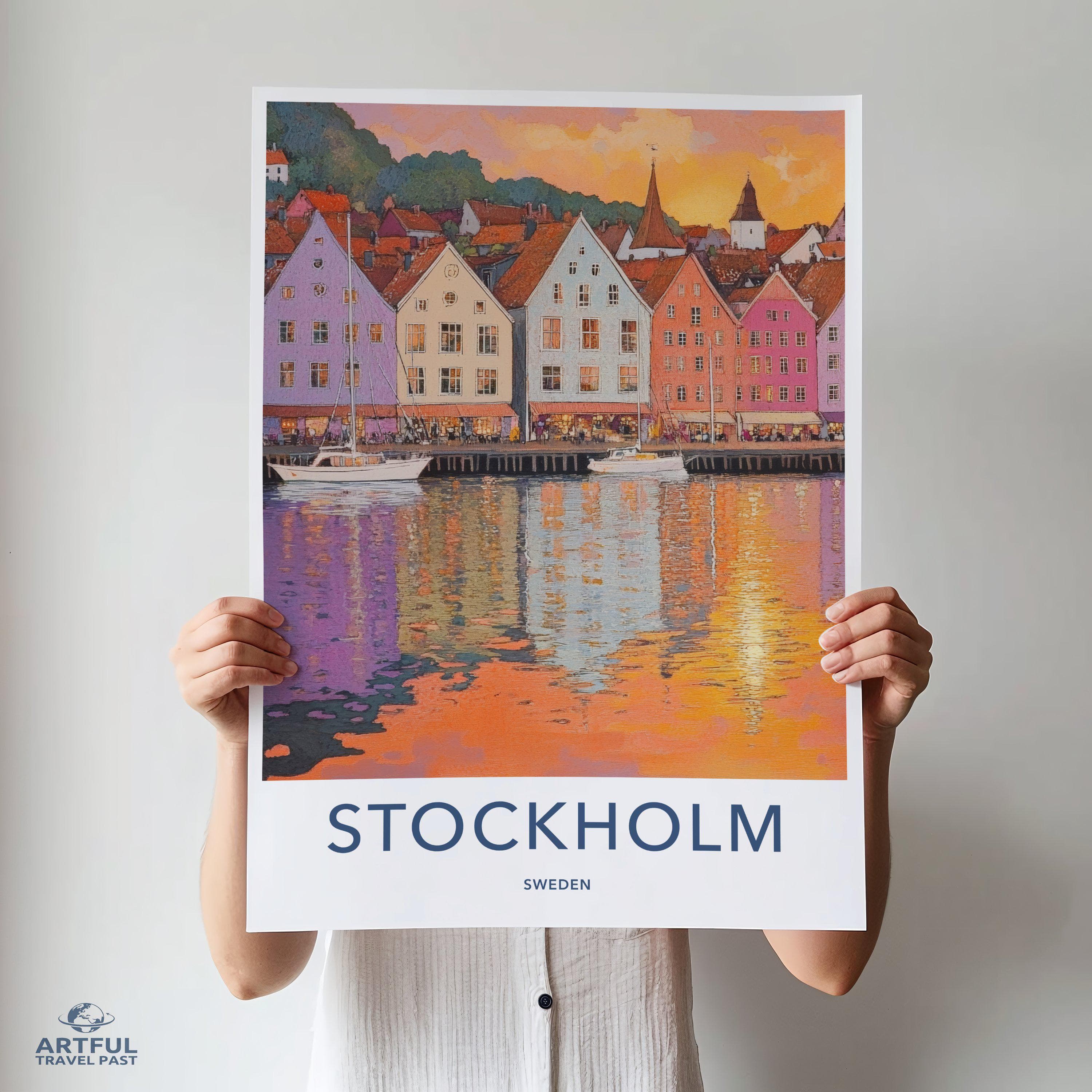 Stockholm Poster - Sweden Wall Art