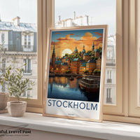 Stockholm Poster - Sweden Wall Art