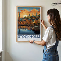 Stockholm Poster - Sweden Wall Art