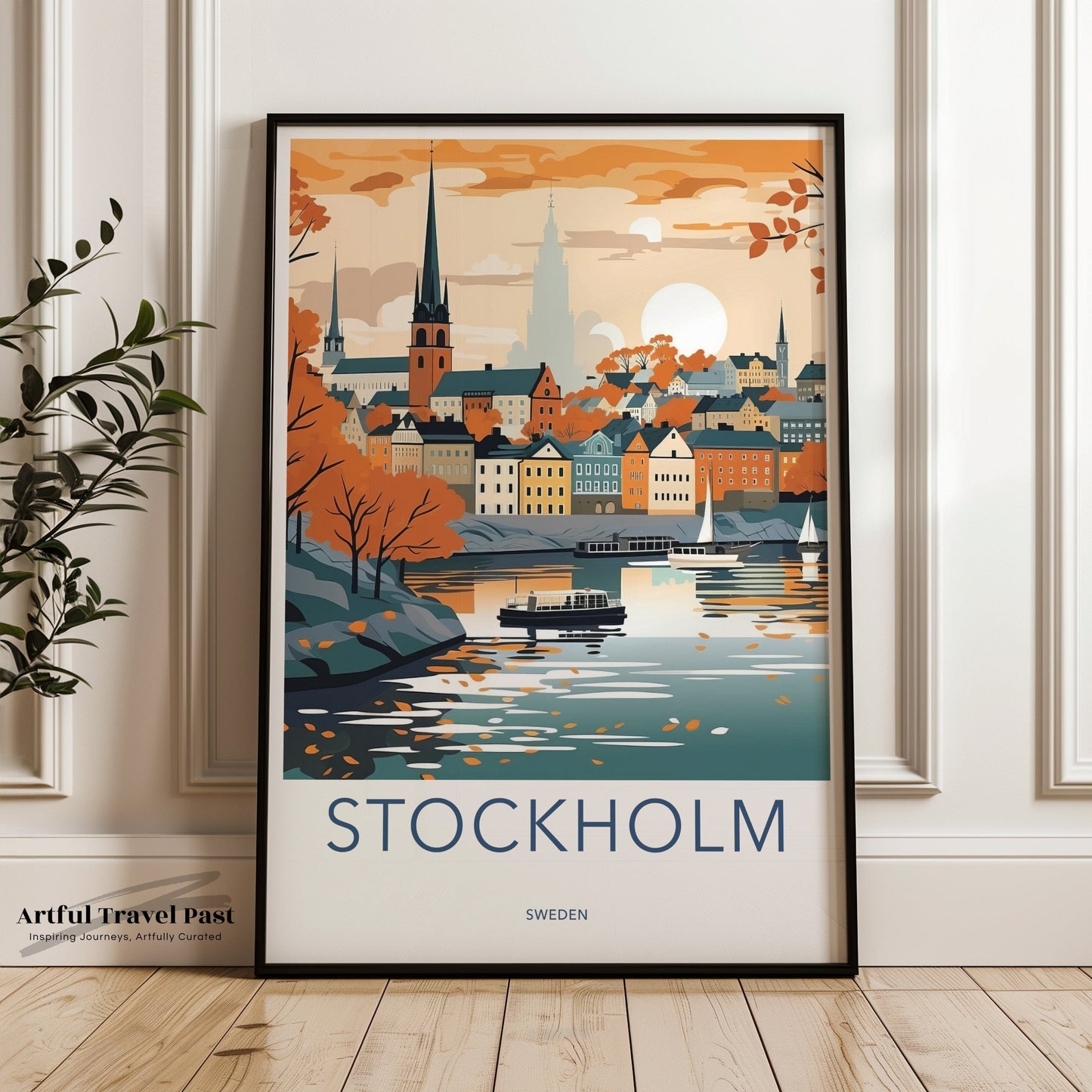 Stockholm Poster | Sweden Wall Art | Scandinavia Decor