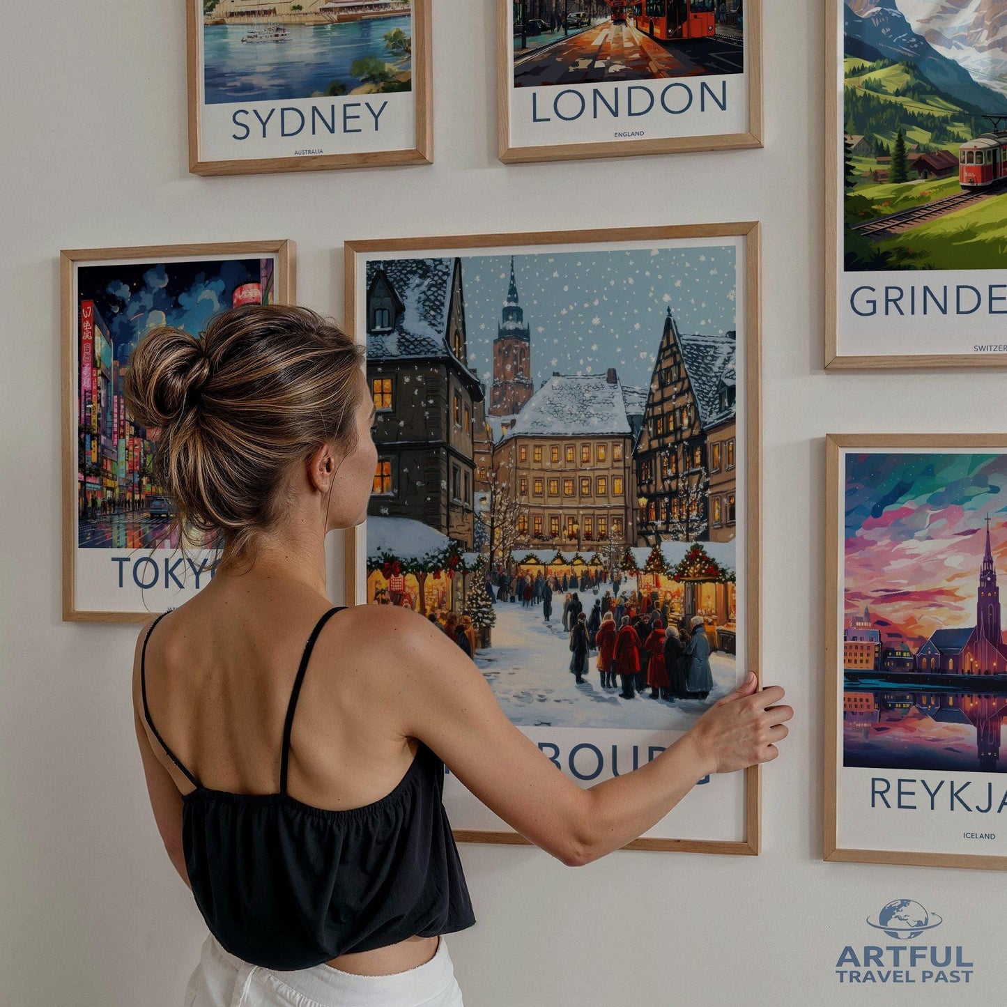 Strasbourg Christmas Market Poster | France Wall Art