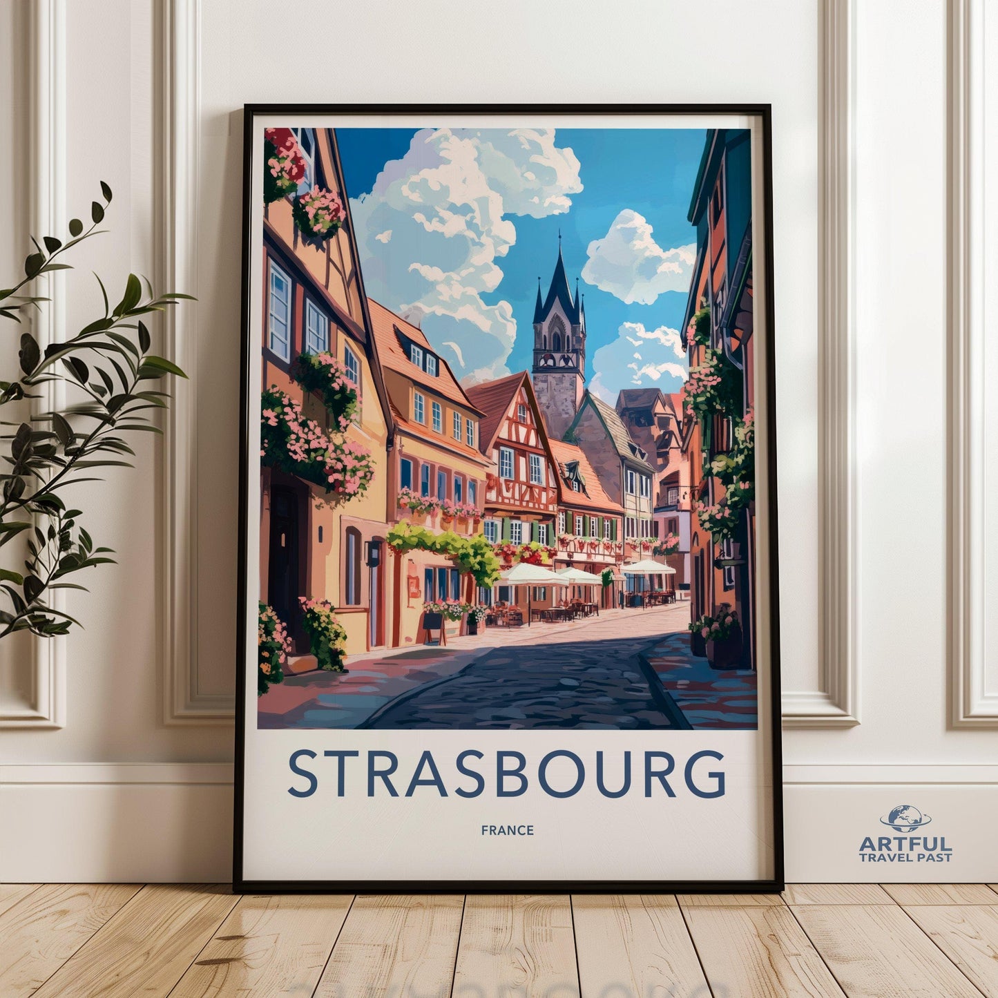 Strasbourg Poster | France Wall Art | Europe Decor