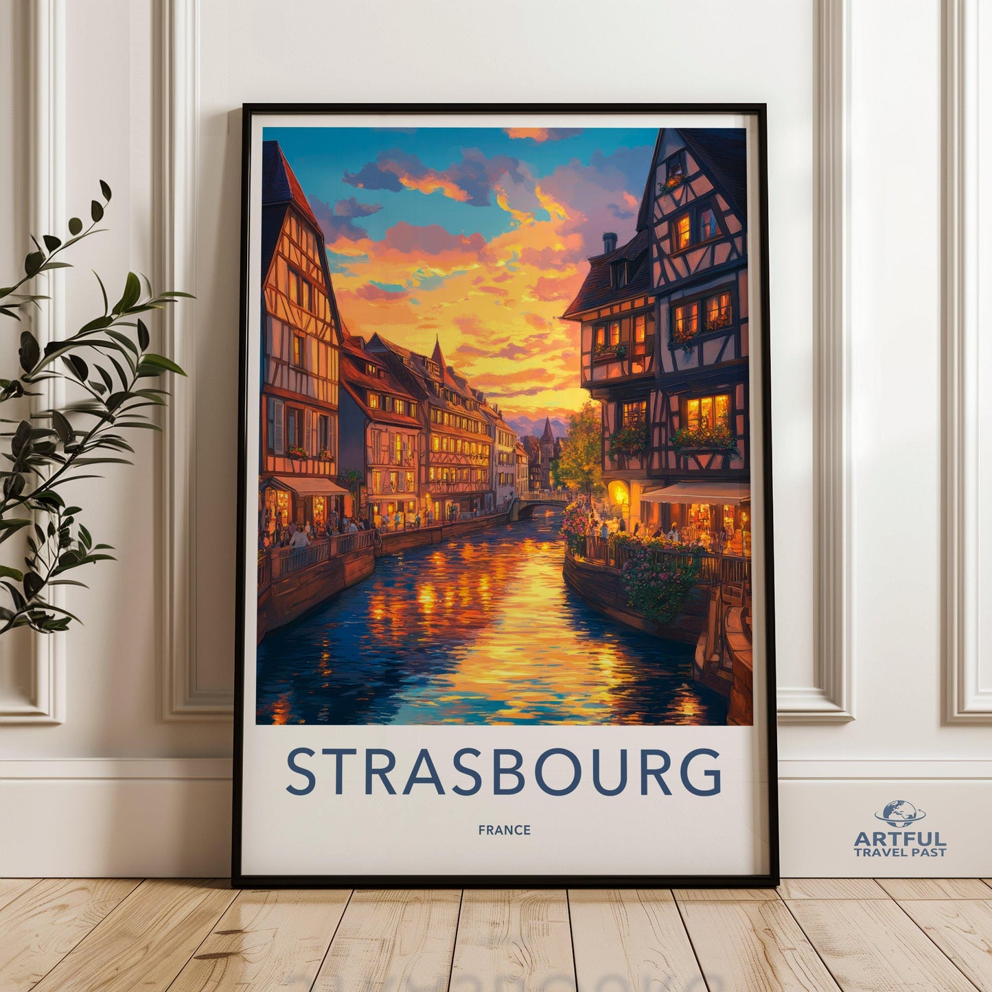 Strasbourg Poster | France Wall Art | Europe Decor