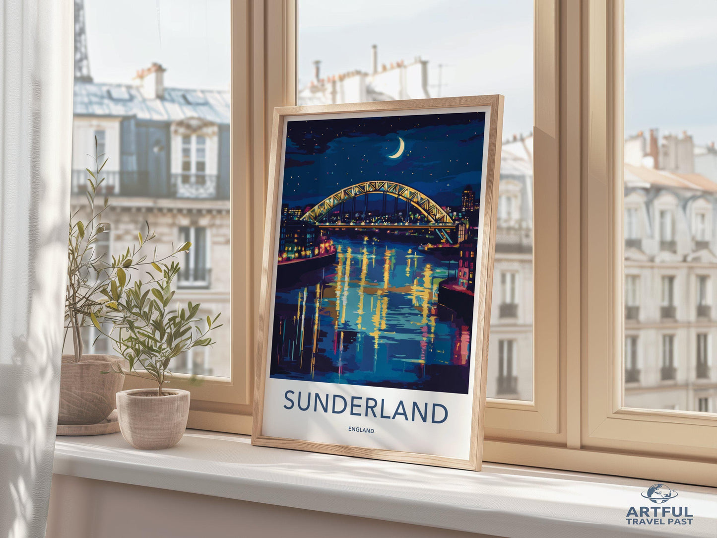 Sunderland Poster | England Wall Art | UK Decor