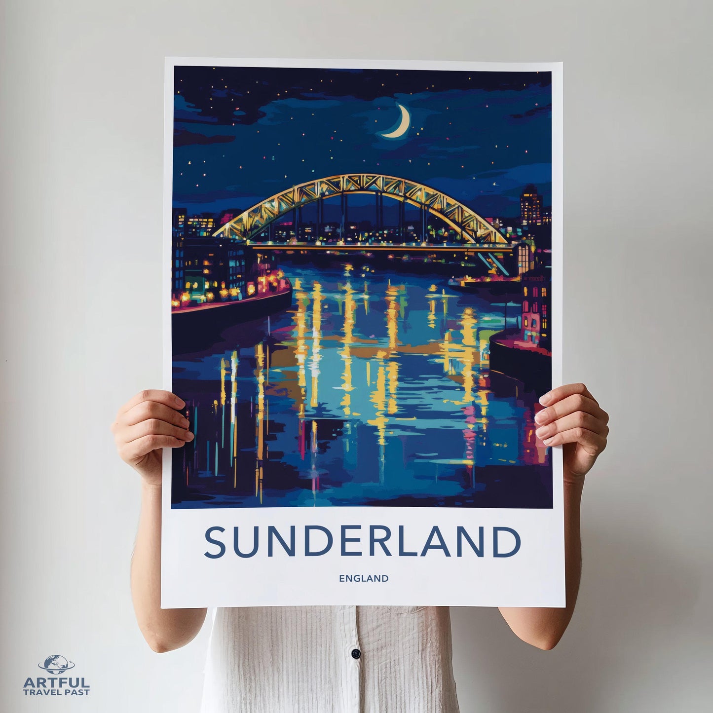 Sunderland Poster | England Wall Art | UK Decor