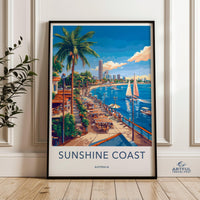Sunshine Coast Poster - Australia Wall Art