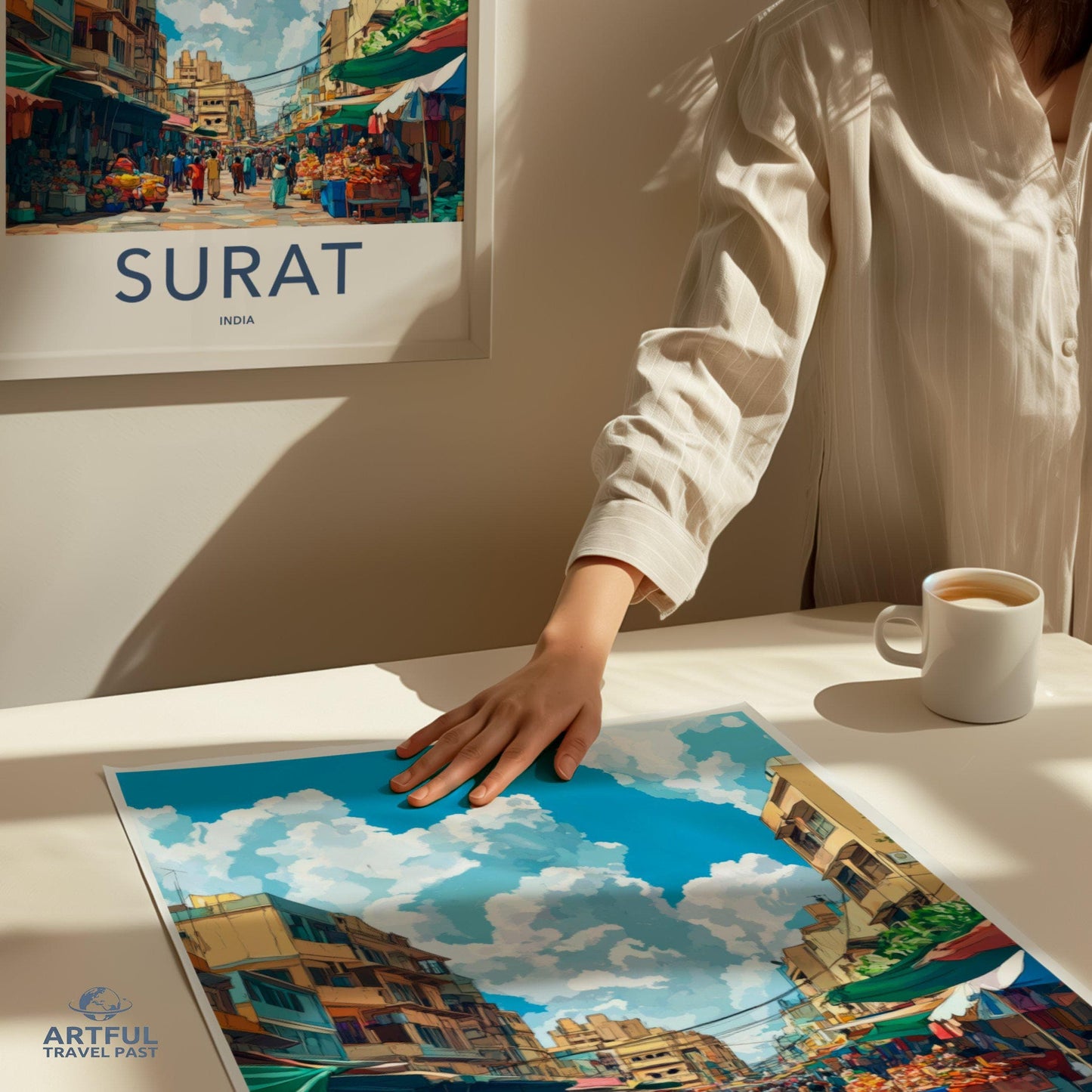 Surat Poster | Gujarat Wall Art | India Decor