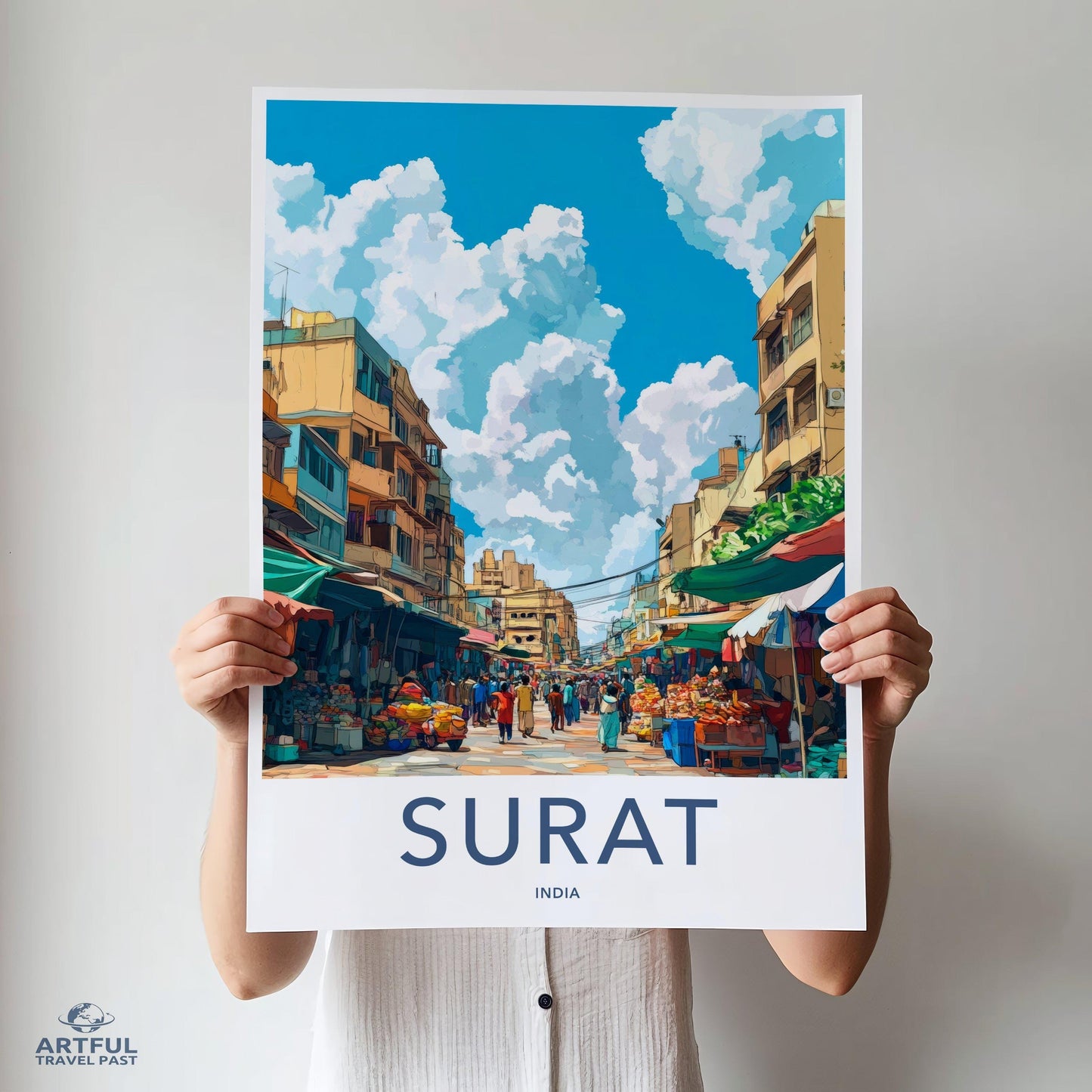 Surat Poster | Gujarat Wall Art | India Decor