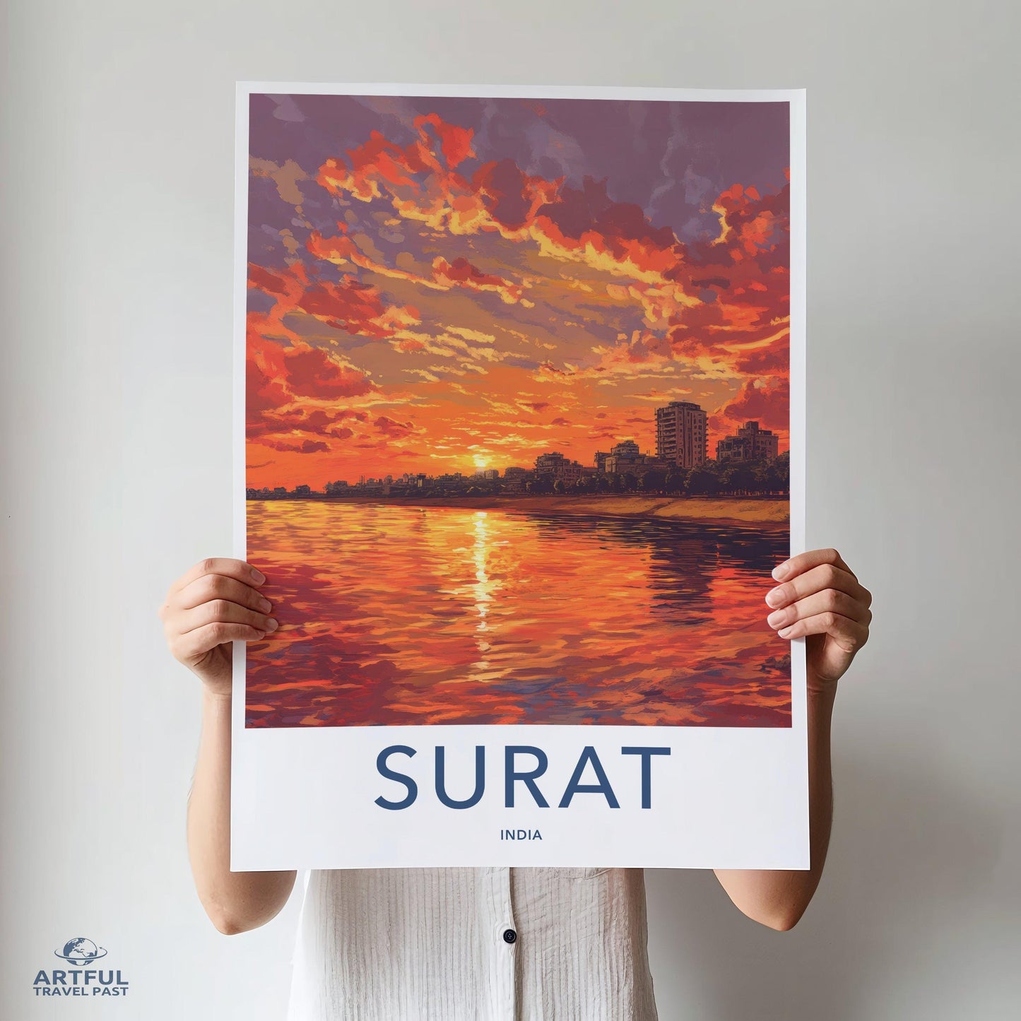 Surat Poster | Gujarat Wall Art | India Decor
