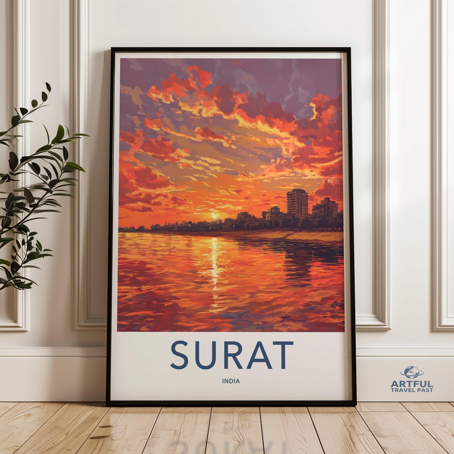 Surat Poster | Gujarat Wall Art | India Decor