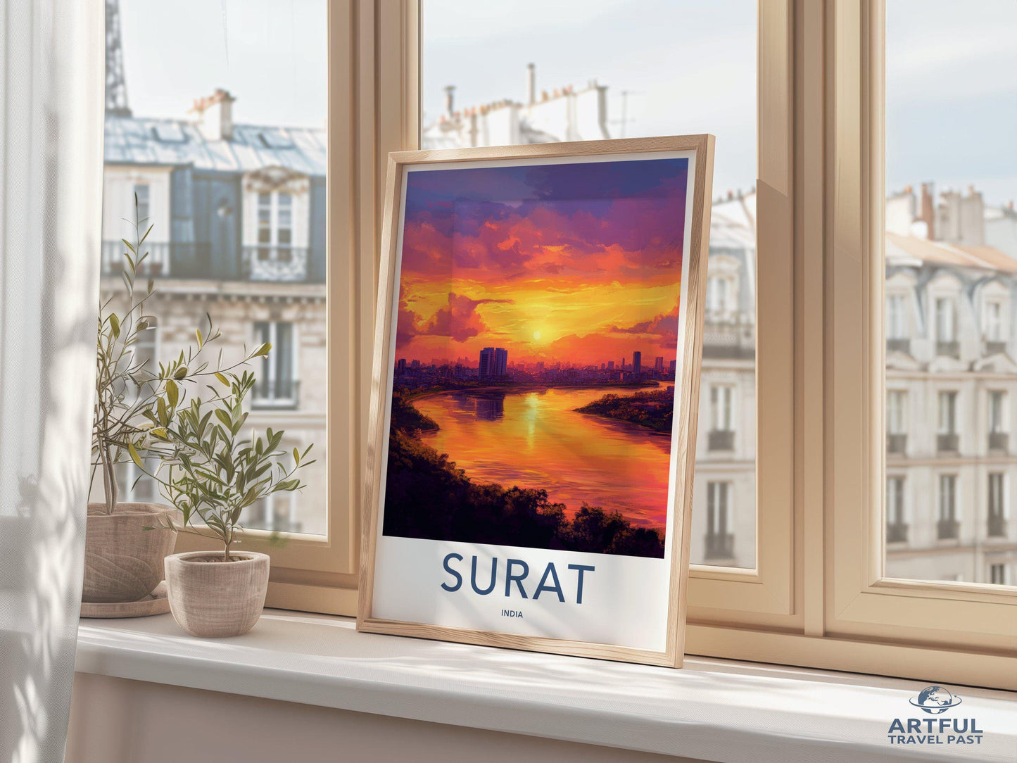 Surat Poster | Gujarat Wall Art | India Decor