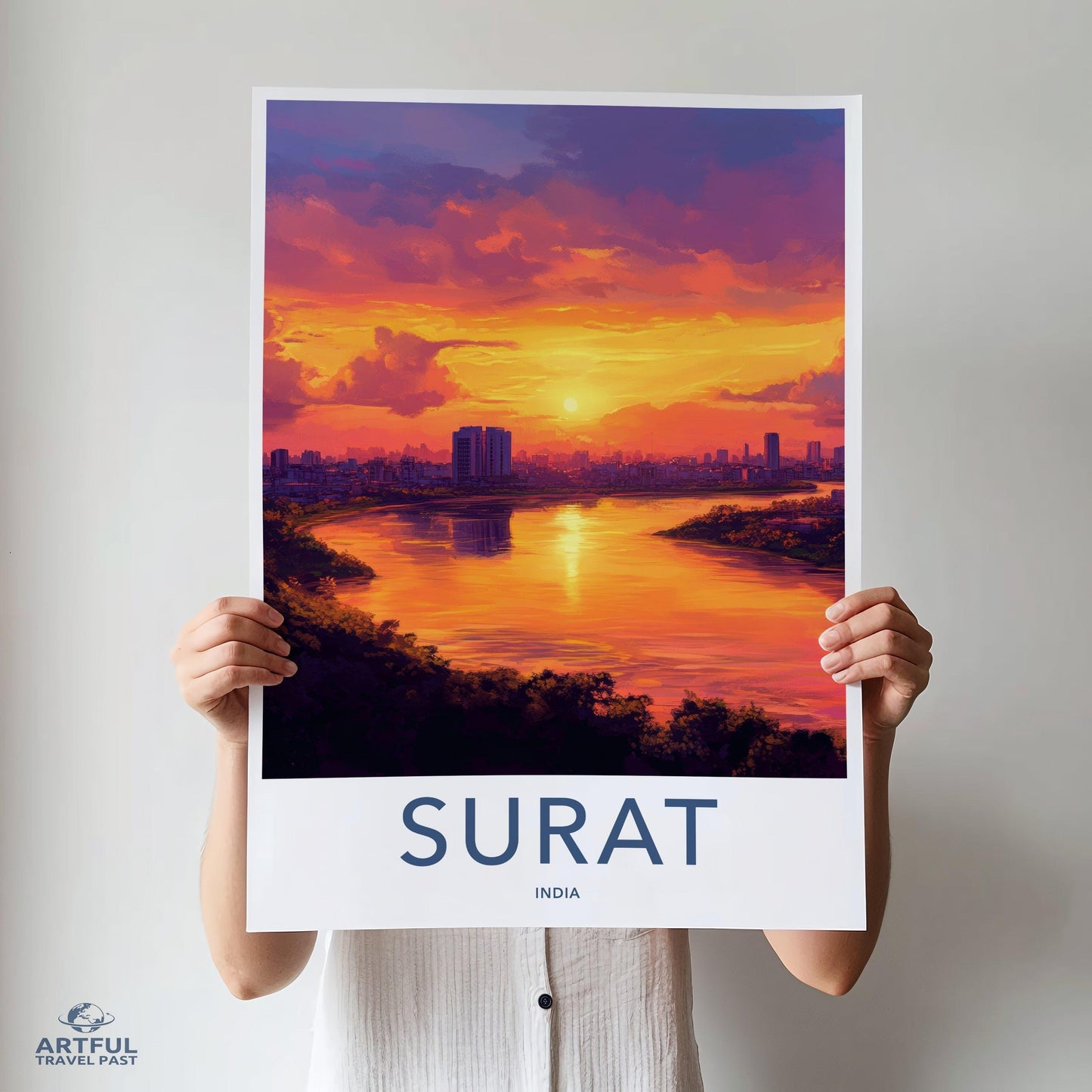 Surat Poster | Gujarat Wall Art | India Decor