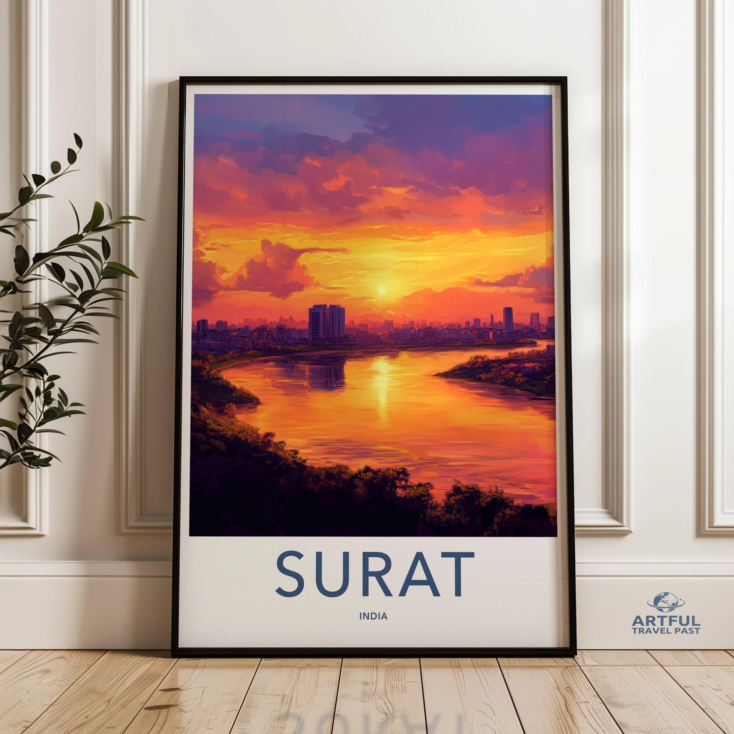 Surat Poster | Gujarat Wall Art | India Decor