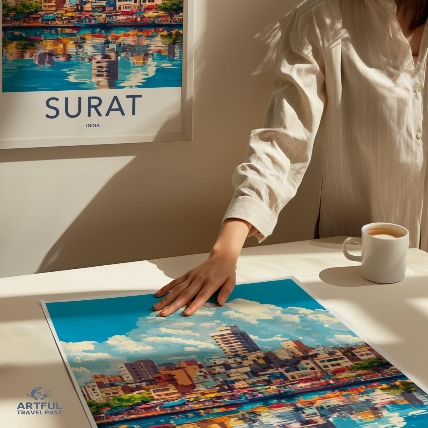 Surat Poster | Gujarat Wall Art | India Decor
