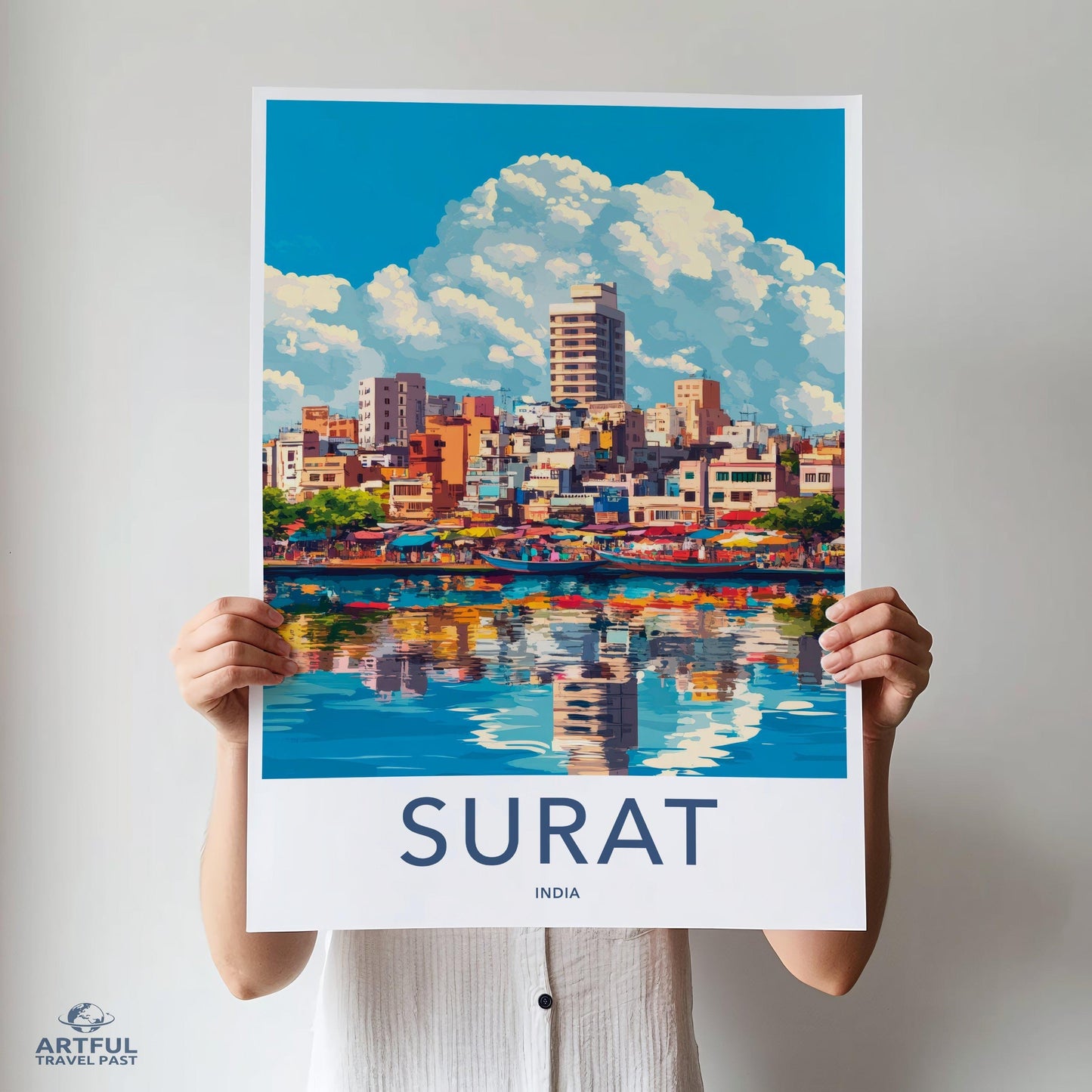 Surat Poster | Gujarat Wall Art | India Decor