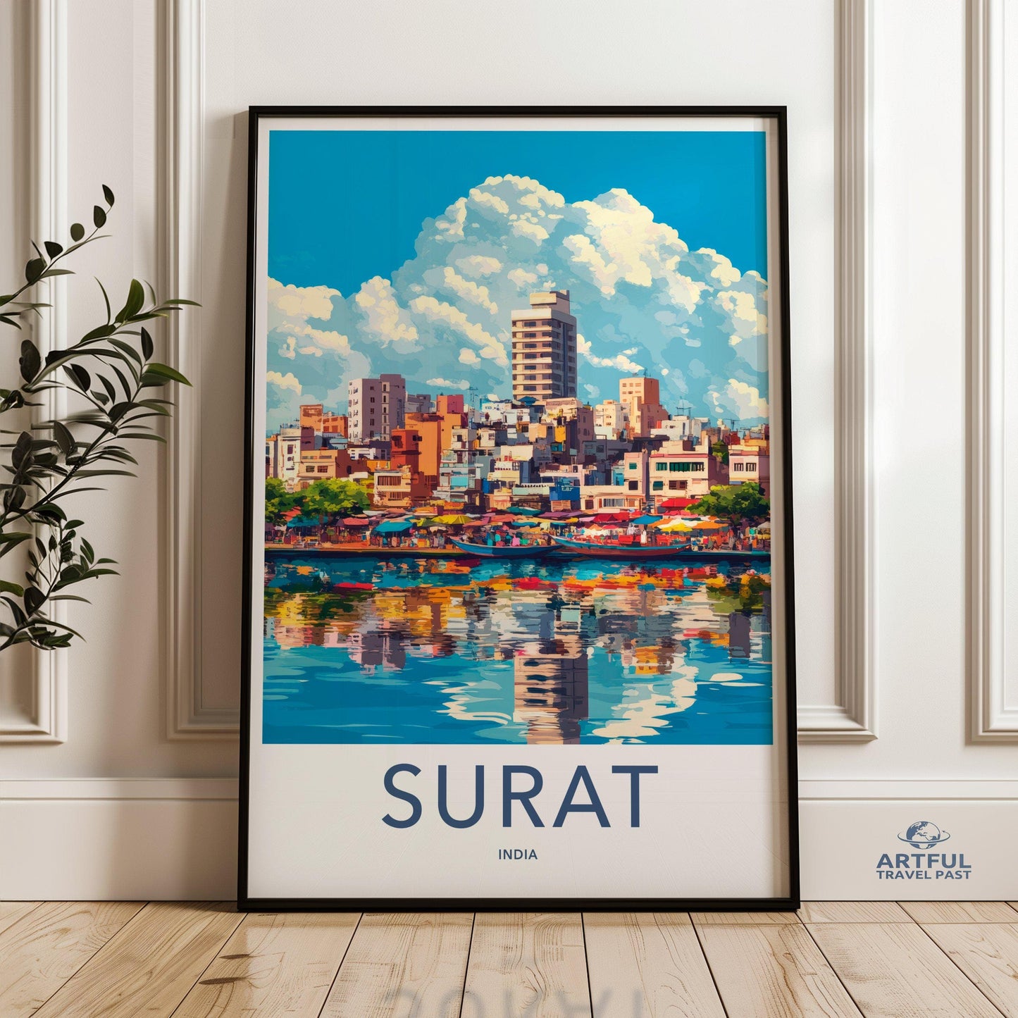 Surat Poster | Gujarat Wall Art | India Decor