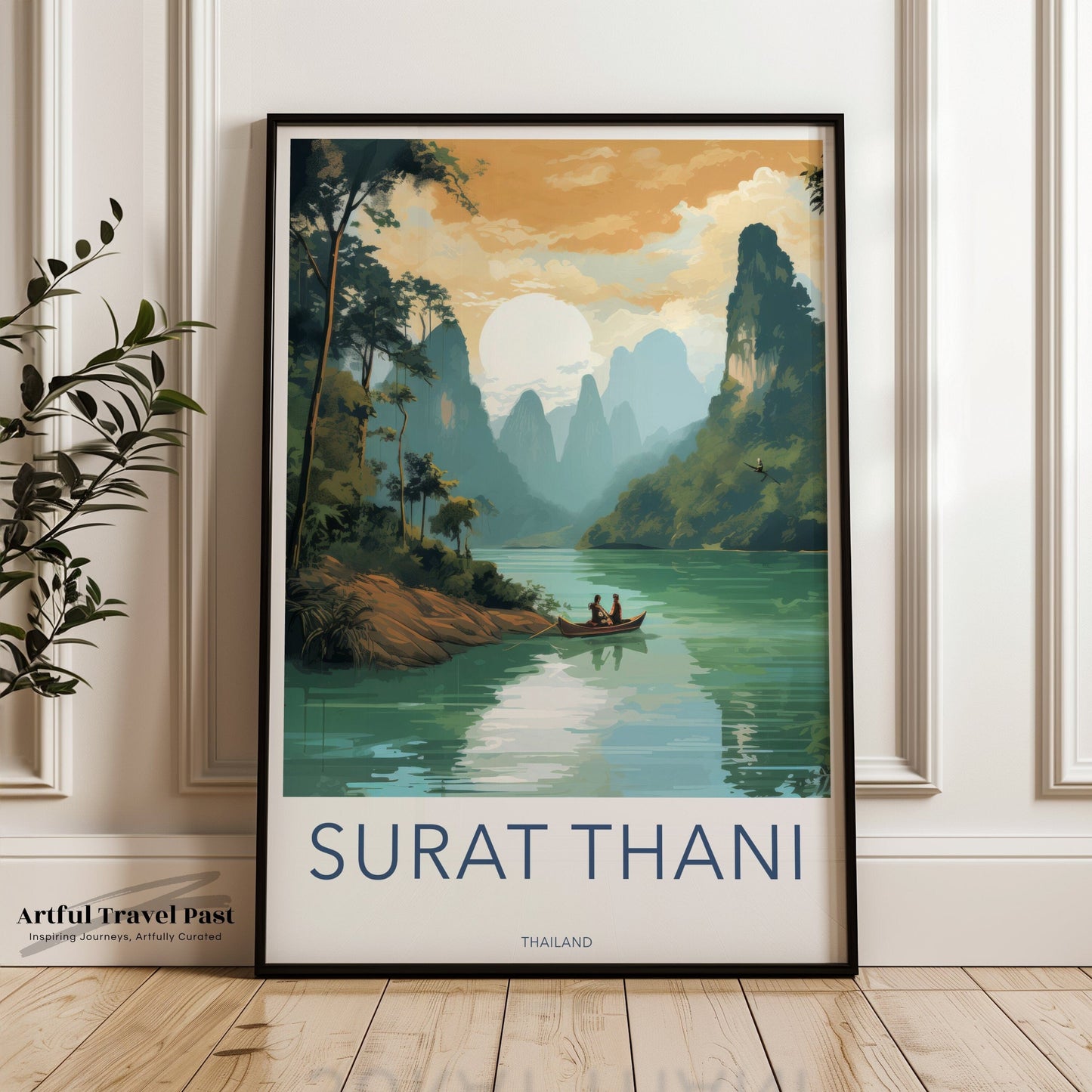 Surat Thani Poster - Thailand Wall Art