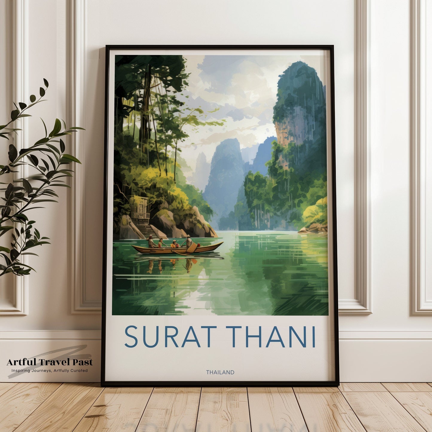 Surat Thani Poster - Thailand Wall Art