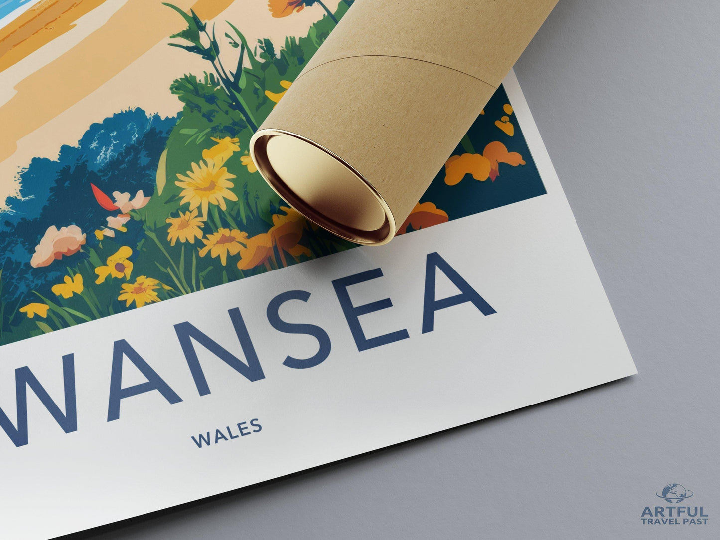 Swansea Poster - Wales Wall Art