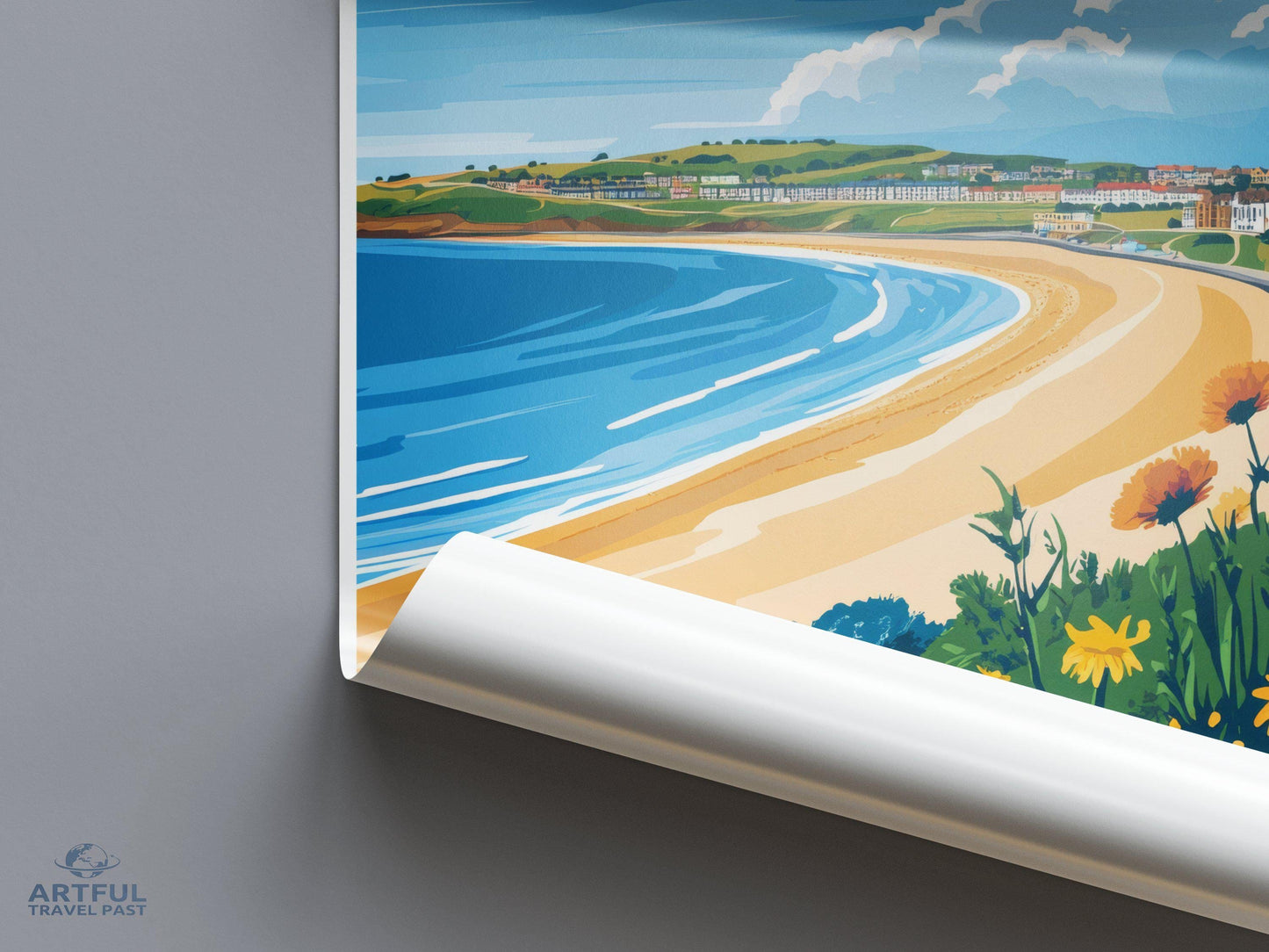 Swansea Poster - Wales Wall Art