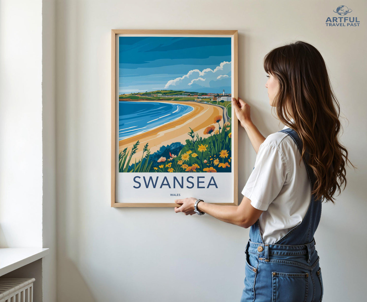 Swansea Poster - Wales Wall Art