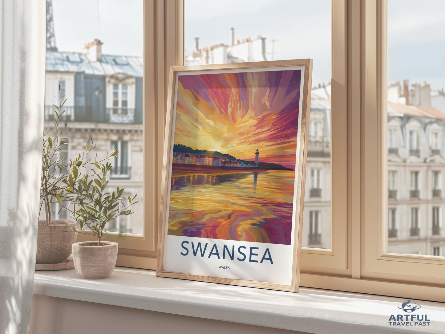 Swansea Poster | Wales Wall Art | UK Decor