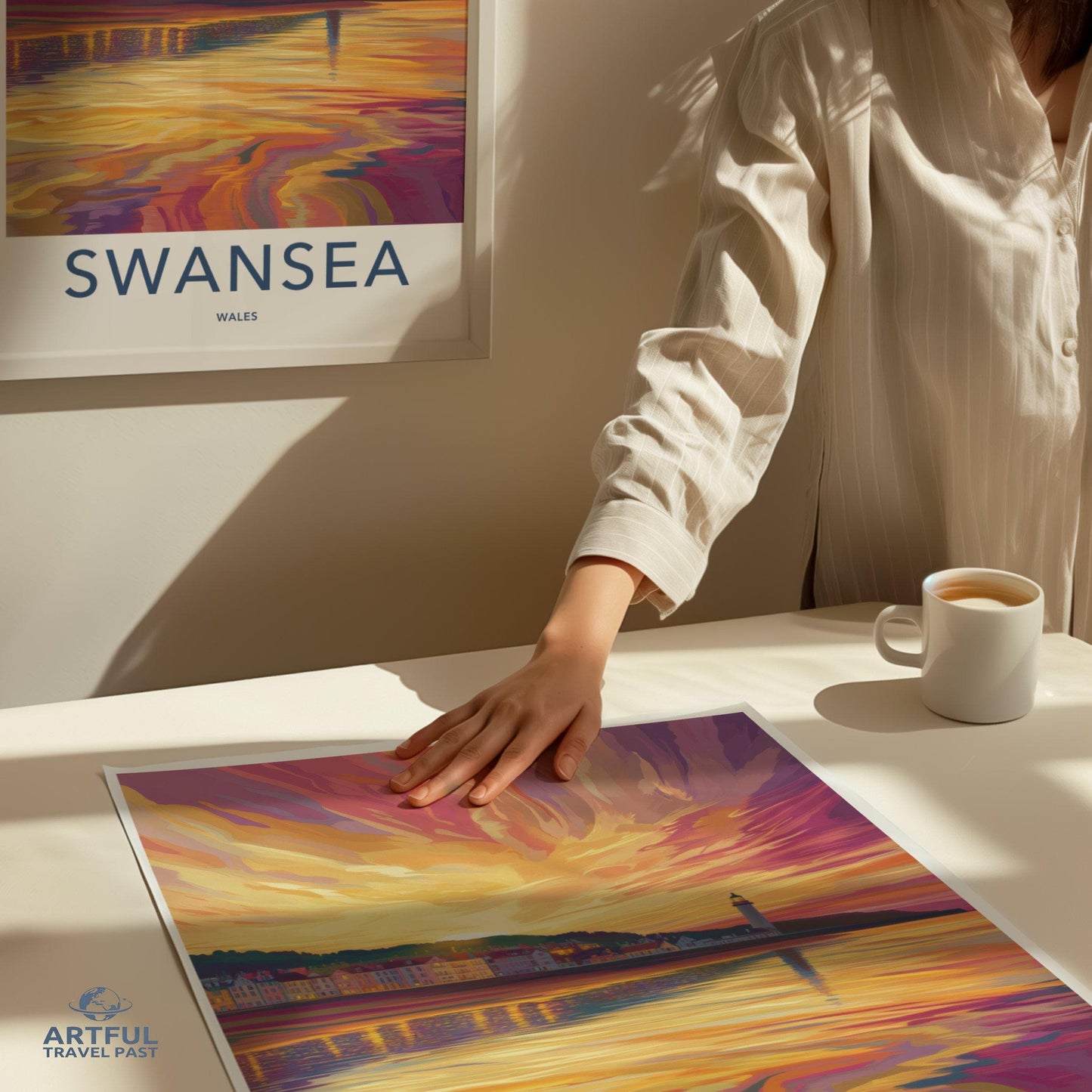 Swansea Poster | Wales Wall Art | UK Decor