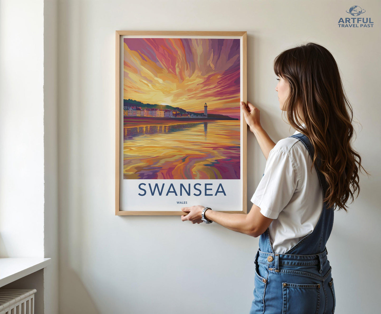 Swansea Poster | Wales Wall Art | UK Decor