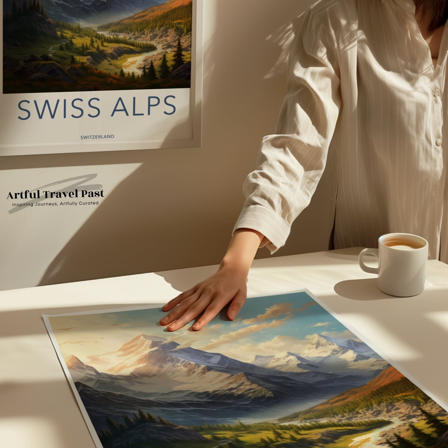 Swiss Alps Poster | Switzerland Wall Art | Europe Decor