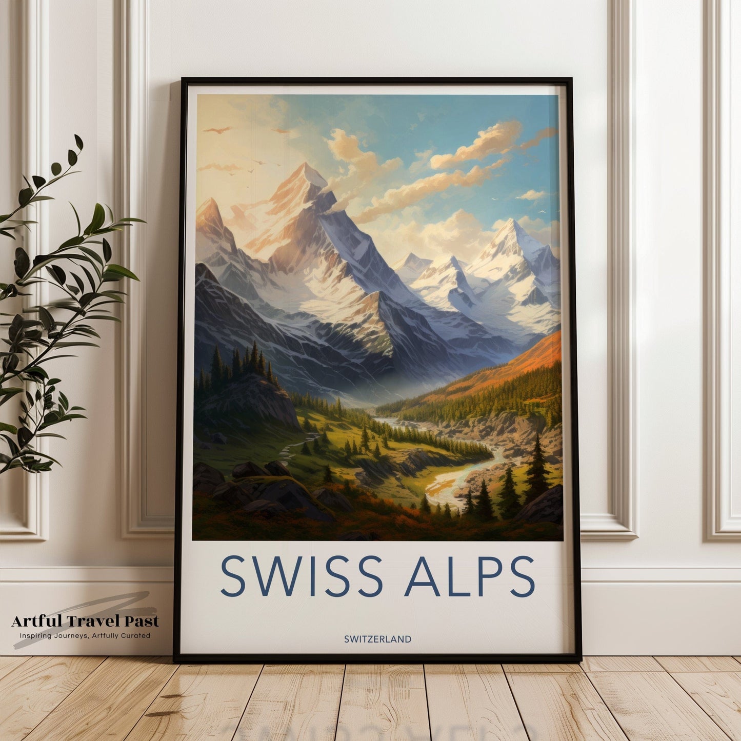Swiss Alps Poster | Switzerland Wall Art | Europe Decor