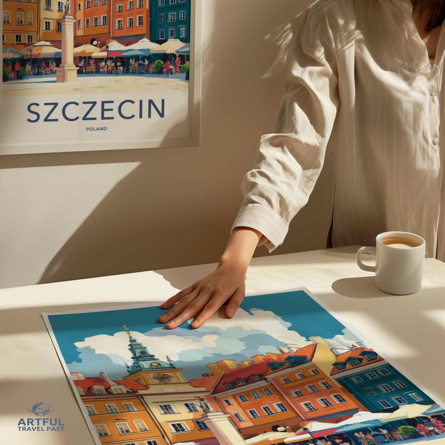 Szczecin Poster | Poland Wall Art | Eastern Europe Art