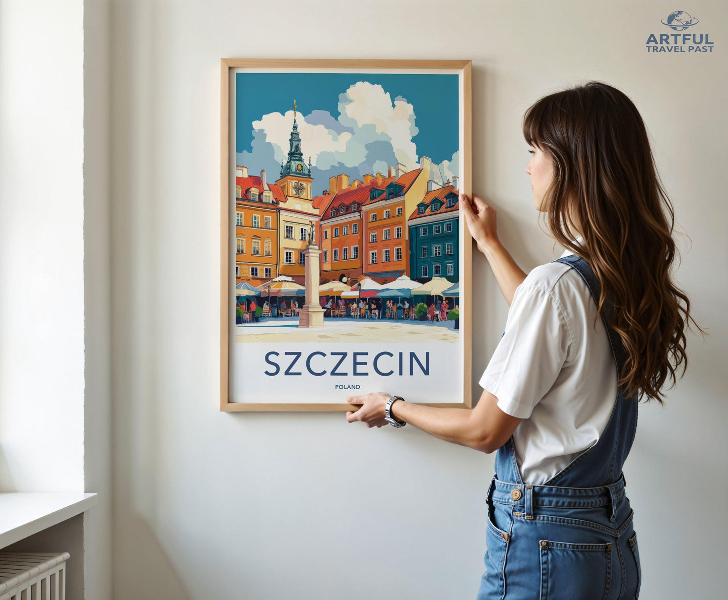 Szczecin Poster | Poland Wall Art | Eastern Europe Art