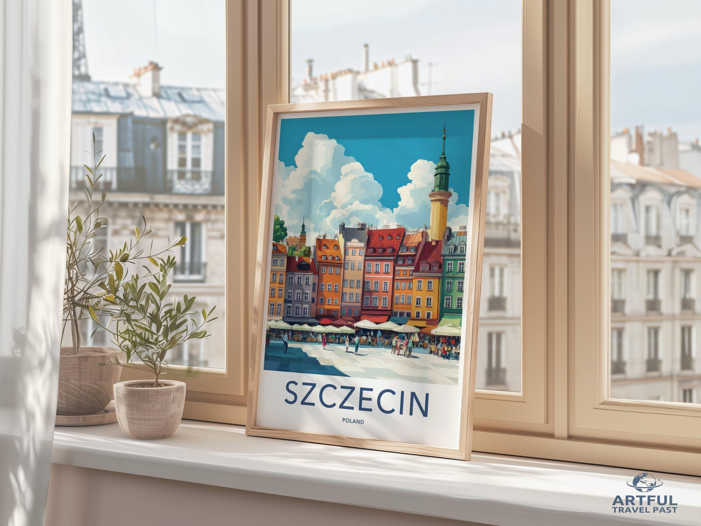 Szczecin Poster | Poland Wall Art | Europe Decor