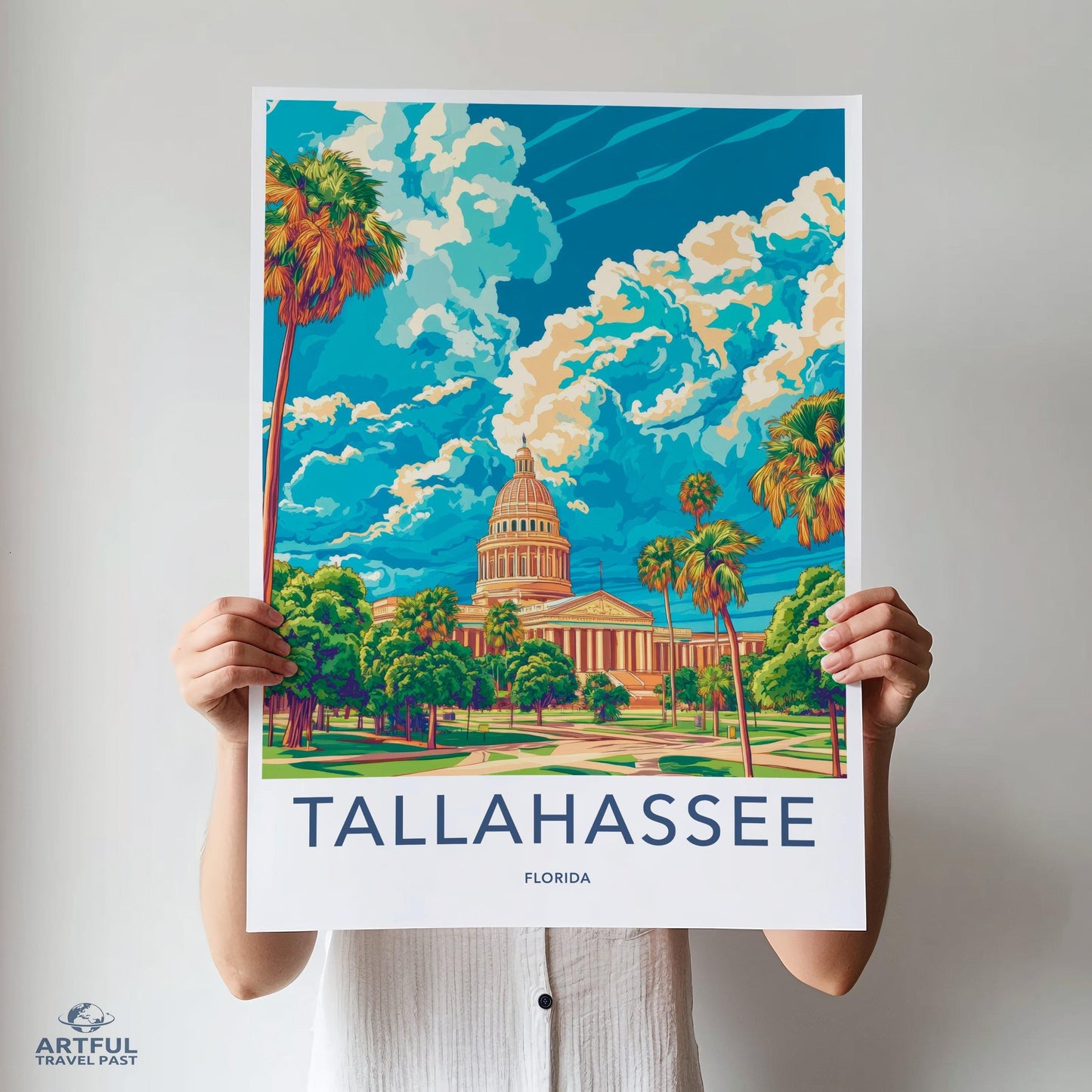 Tallahassee Poster - Florida Wall Art