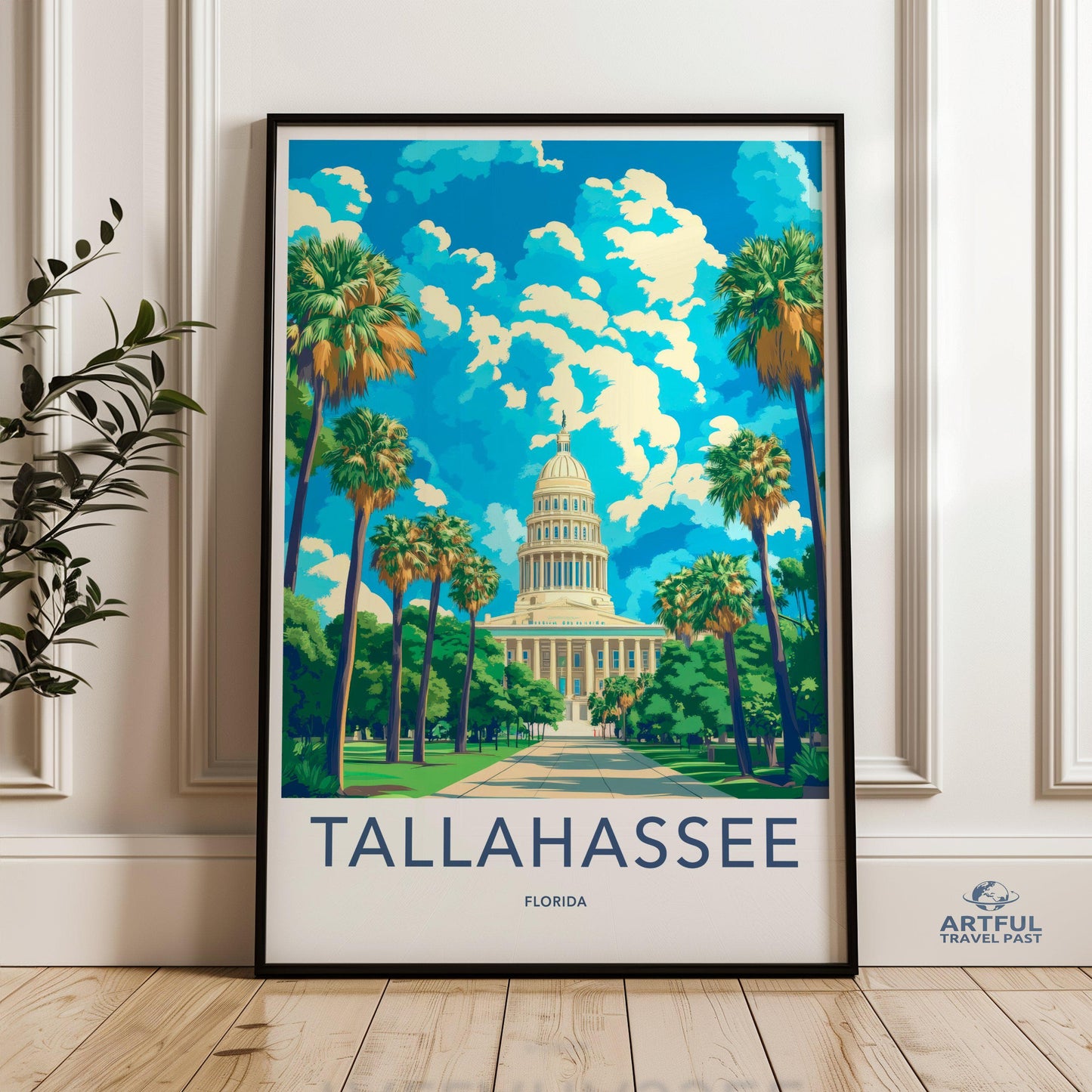 Tallahassee Poster - Florida Wall Art