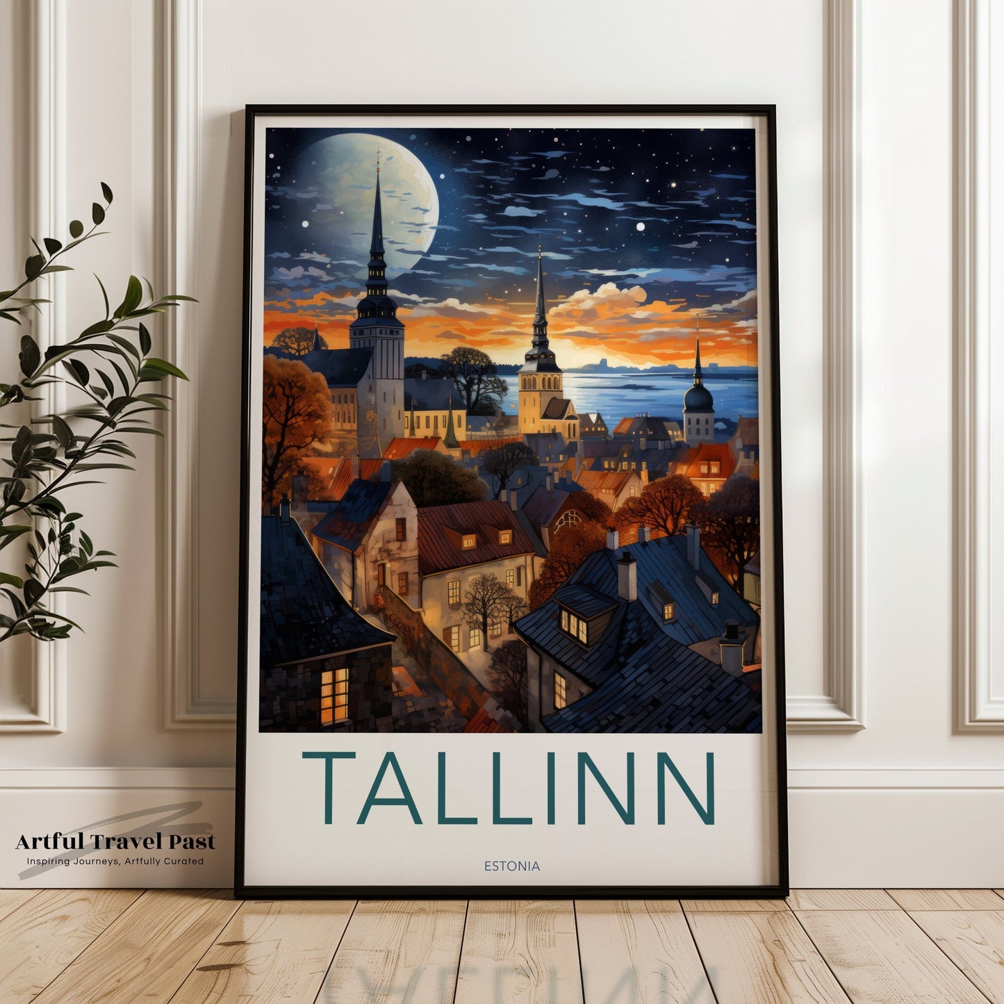 Tallinn Poster - Estonia Wall Art