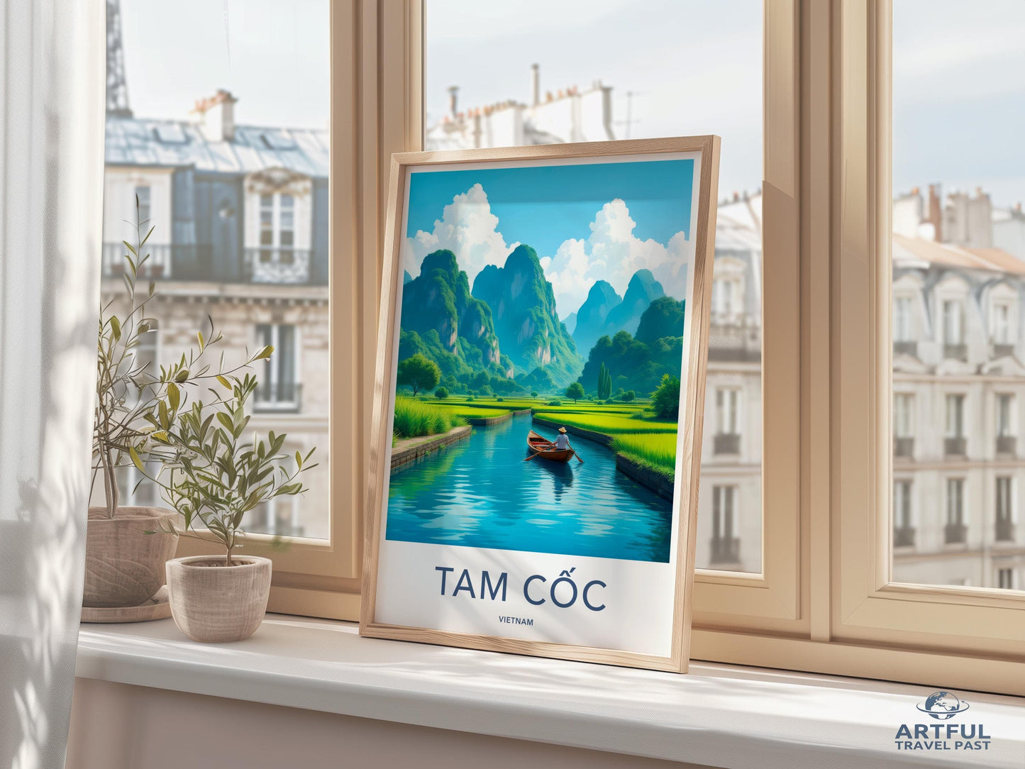 Tam Cốc Poster - Vietnam Wall Art