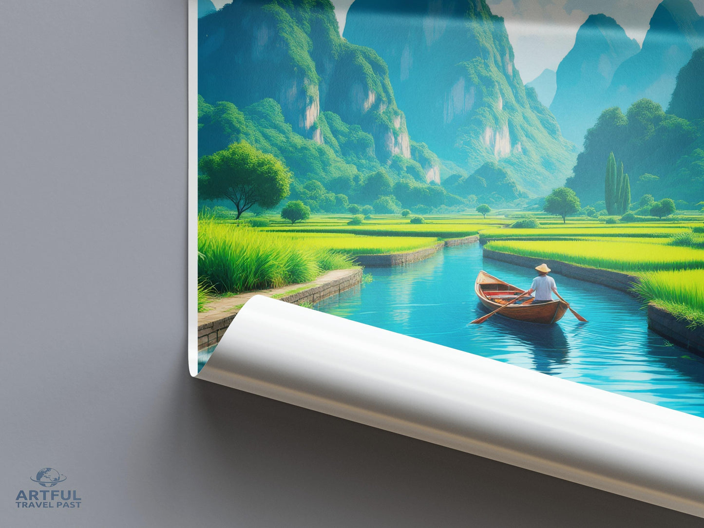 Tam Cốc Poster - Vietnam Wall Art
