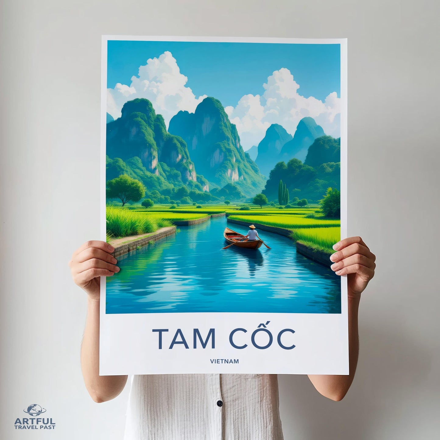 Tam Cốc Poster - Vietnam Wall Art