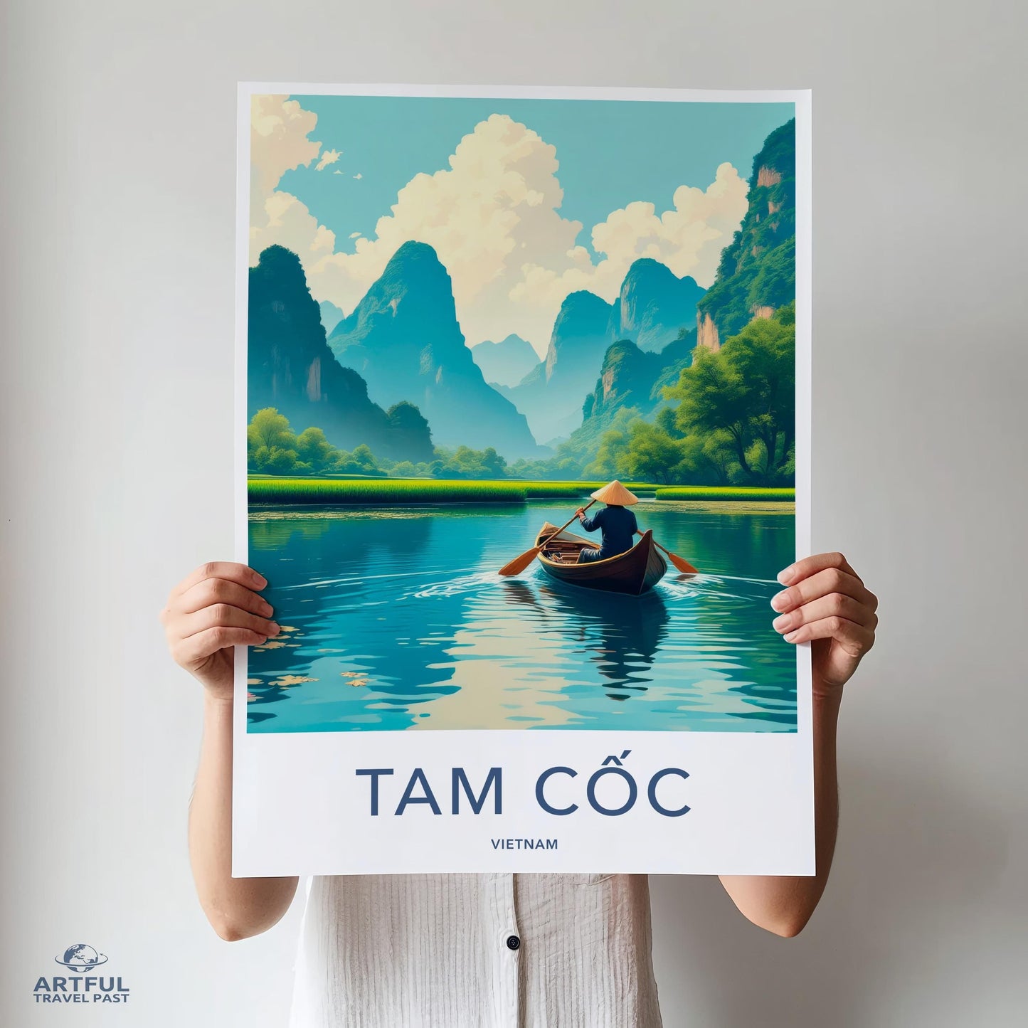Tam Cốc Poster - Vietnam Wall Art