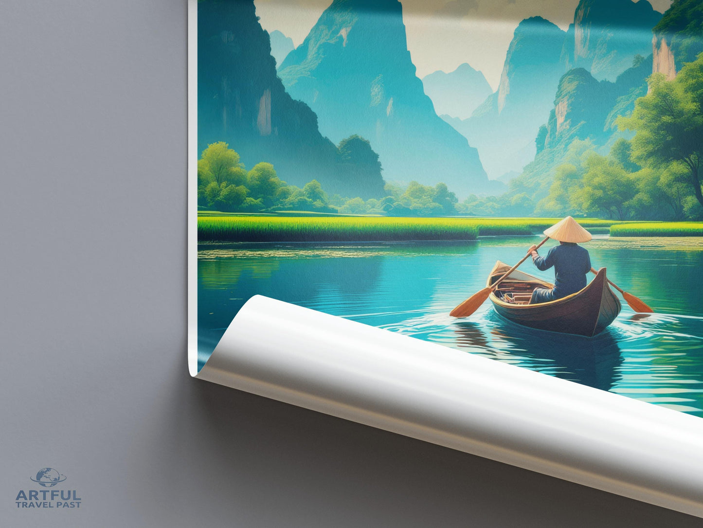 Tam Cốc Poster - Vietnam Wall Art