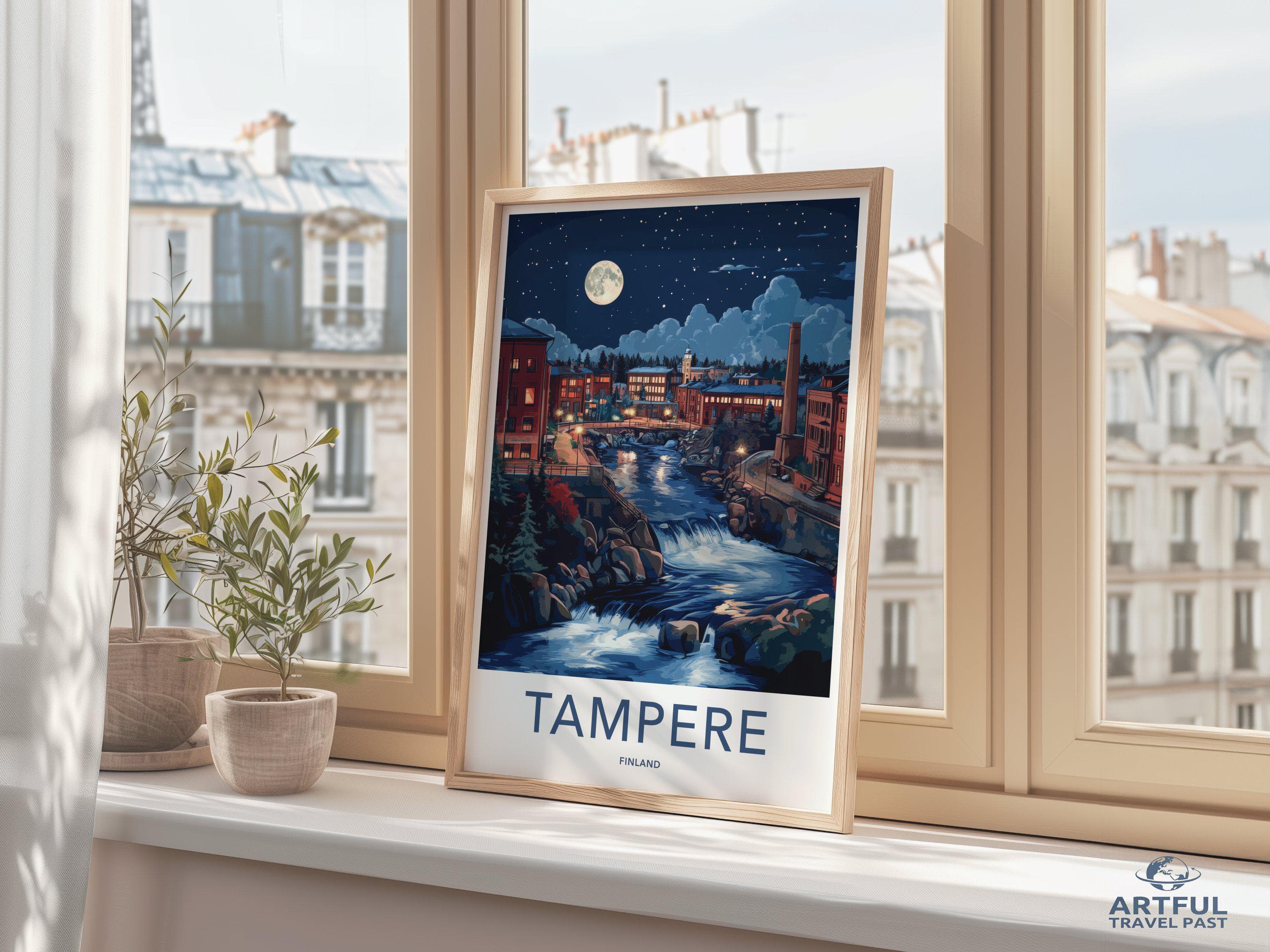 Tampere Poster - Finland Wall Art
