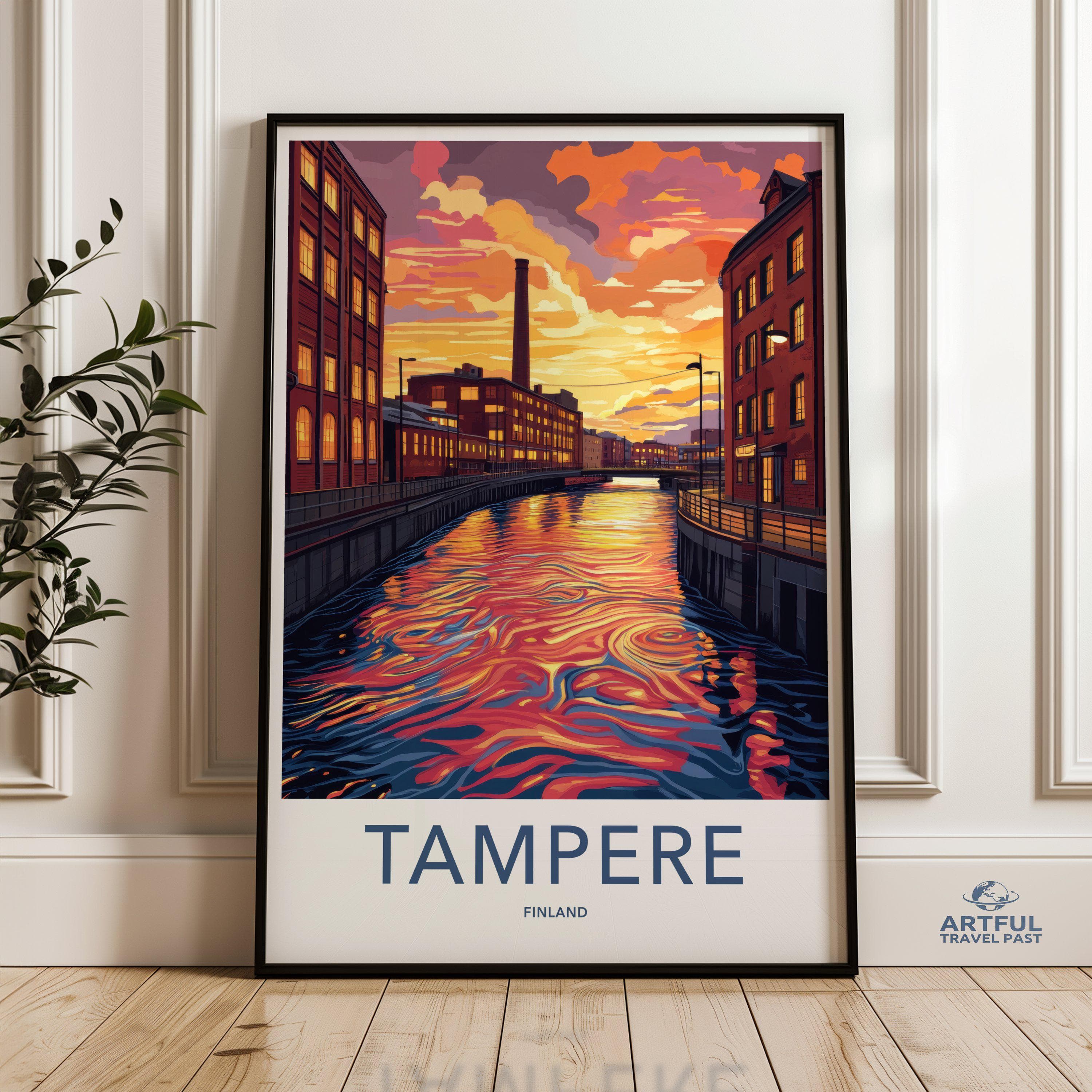 Tampere Poster - Finland Wall Art